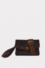 Clutch/Umhängetasche MIREA in Moka