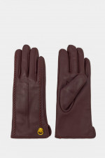 Lederhandschuh in Wine Berry