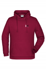 Men Hoodie in Bordeaux