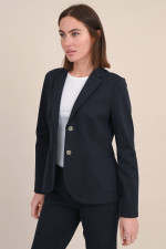 Blazer aus Viskose-Jersey in Navy