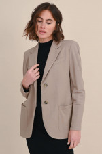 Boyfriend Blazer in Taupe 