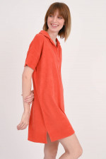 T-Shirt-Kleid TUAN in Orangerot