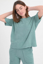 Frottee-Shirt TETUA in Agave