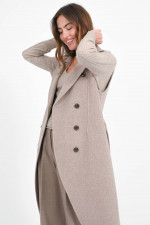 Woll-Cashmere-Weste in Cappuccino