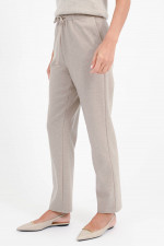 Relaxed-Fit-Pants in Beige meliert