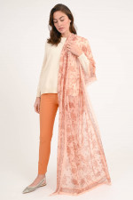 Woll-Schal HURTLES in Peach/Braun