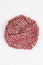 Cashmere-Schal ALIKI in Braun/Rot