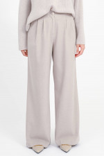 Wide-Leg Hose aus Viskose-Mix in Marble