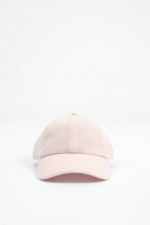 Basecap aus Cashmere in Rosa