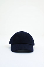 Basecap aus Cashmere in Navy