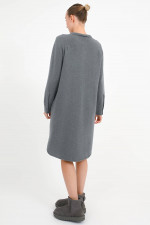 Cashmere Strickkleid in Boston Grey
