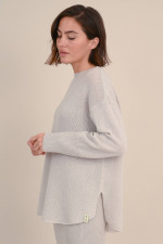 Lockerer Cashmere Pullover in Greige