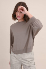 Pullover aus Cashmere-Wolle in Taupe