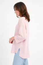 Oversize Cashmere-Pullover in Rosa