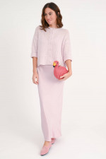 Strickweste aus Cashmere-Seide-Mix in Rosa