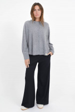 Strickweste / Strickhemd aus Cashmere in Grau