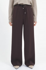 Straight-Leg-Hose in Braun
