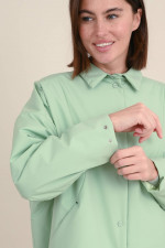 Oversized Windstopper in Mintgrün