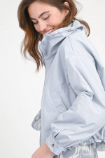 Jacke mit hohem Stehkragen in Hellblau