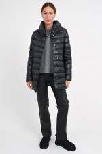 Daunenmantel AMELIA in Schwarz