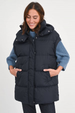 Hybrid Steppmantel / Gilet in Midnight