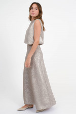 Rock mit Allover Pailletten in Chantilly