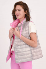 Wende-Gilet in Rosa/Beige