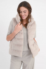 Faux Fur Gilet in Chantilly