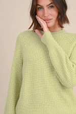 Pullover aus Wolle und Cashmere in Hellgrün