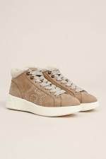 Mid High Sneaker REBEL in Dunkelbeige