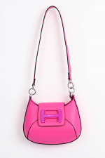Hobo H-BAG MINI aus Leder in Pink