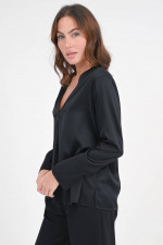 Seidenbluse KIHARA in Schwarz