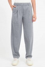 Hose in Cargo-Stil in Grau Meliert