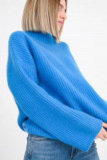 Strickpullover ALVA aus Cashmere in Kobaltblau