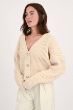 Grobstrick-Weste SUSANNJA in Creme