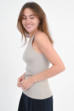 Tank Top FIBIANE in Steel