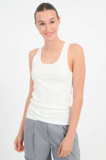 Ripp-Tanktop in Snow