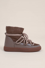 Lammfell-Boots CLASSIC aus Veloursleder in Taupe