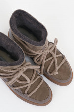 Lammfell-Boots CLASSIC aus Veloursleder in Taupe