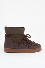 Lammfell-Boots CLASSIC aus Leder in Dunkelbraun