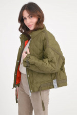 Loose Fit Steppjacke in Khaki