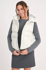 Stepp-Gilet in Artic White