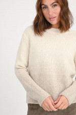 Pullover VASCARA DEGRADE in Ombré-Optik in Creme