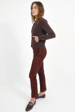 Woll-Strickjacke in Latte