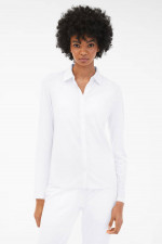 Jersey Bluse FAY in Weiß meliert