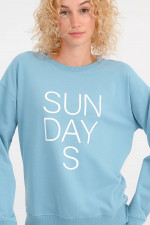 Sweatshirt SUNDAYS in Pacific Blue