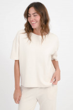 Weiches 3/4 Arm Shirt in Eggshell