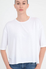 Weiches 3/4 Arm Shirt in Weiß