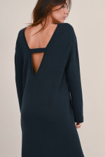 Cashmere Strickkleid TARIN in Anthrazit