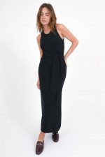 Cashmere Kleid ANGELINA in Schwarz